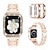 billiga Apple Watch-band-[1+2Pack] Smyckesarmband Kompatibel med Apple Watch klockband 38mm 40mm 41mm 42mm 44mm 45mm 49mm med Case Bling Diamond Strass Ersättningsurband för iwatch Series Ultra 8 7 6 5 4 3 2 1 SE