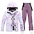 cheap Women&#039;s Active Outerwear-ski suit suit ladies winter outdoor windproof and splashproof warm thickened single-board double-board ski pants new