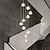 preiswerte Kronleuchter-Kronleuchter LED-Kristall 10-Licht 35 cm Unterputzleuchten Wendeltreppe langer Kronleuchter Villa Treppenlicht Duplex-Kronleuchter 10-120 V / 220-240 V / g9