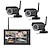 levne Bezpečnostní systémy-7 palcové digitální 2,4 GHz TFT bezdrátové kamery audio video chůvičky 4CH Quad CCTV DVR bezpečnostní systém s IR noční světlo 1 kamera