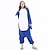 cheap Kigurumi Pajamas-Adults&#039; Kigurumi Pajamas Nightwear Shark Snorlax Animal Onesie Pajamas Flannel Cosplay For Men and Women Christmas Animal Sleepwear Cartoon