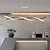 billiga Belysning för köksön-2-ljus 80 cm linjedesign ljuskrona aluminium linjärmålad finish modern enkel led 110-120v 220-240v