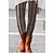 cheap Leggings-Women&#039;s Fleece Pants Tights Leggings Thermal Underwear Burgundy Red &amp; White Green Fashion Print Christmas Casual Daily Full Length High Elasticity Paisley Thermal Warm S M L XL 2XL