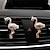 preiswerte Anhänger &amp; Ornamente fürs Auto-auto lufterfrischer legierung diamant luftauslass flamingo aroma diffusor auto innen parfüm clip high end auto inter zubehör
