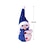 abordables Figurines de collection-led multicolore bonhomme de neige lumineux ornements pendentif de noël lampe en cristal de noël veilleuse joyeux noël cadeau noel marchandises