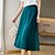 cheap Skirts-Women&#039;s Skirt Work Skirts Satin Midi Black Light Green Blue Camel Skirts Office / Career Daily Fashion M L XL