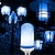 billige LED-globepærer-3 stk led flamme lanterne dekorationer e27 4 modes 96 lysdioder dynamisk flamme blåt lys kreativ majspære flammesimuleringseffekt natlys