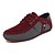 preiswerte Herrenpantoletten &amp; -slipper-Herren Turnschuhe Komfort Schuhe Leichte Sohlen Loafer fahren Outdoor Wanderschuhe PU Schwarz Rot Blau Herbst Frühling