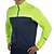 voordelige Heren shirts-21Grams Voor heren Wielrenshirt Lange mouw Fietsen Shirt Kleding Bovenlichaam met 3 achterzakken Bergracen Wegwielrennen Ademend Sneldrogend Vochtregelerend Reflecterende strips Zwart Groen Geel