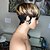 tanie Peruki bez czepka z ludzkich włosów-# tf4/27 kolor podświetl krótki krój bob ludzkich włosów peruki z naturalną grzywką dla kobiet brazylijski prosto maszynowo wykonane peruki naturalne peruki