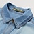 abordables chemises en jean pour hommes-Homme Chemise Chemise en jean Bleu Bleu clair manche longue Couleur Pleine Col rabattu Eté Printemps Extérieur du quotidien Vêtement Tenue Bouton bas