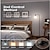 cheap Table&amp;Floor Lamp-LED Floor Lamp with Suspended Frosted Glass Lampshade and Unique Intelligent or Dual Color LED Bulb Suitable for High Pole Lamp in Bedroom Living Room and Office AC220V AC110V