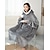 Χαμηλού Κόστους Πιτζάμες Kigurumi-Ενηλίκων Μεγάλη κουβέρτα με κουκούλα Κουβέρτα που φοριέται με τσέπη Συμπαγές Χρώμα Πιτζάμες Onesie Φανέλα Μεταμφίεση Για Άνδρες και Γυναίκες Απόκριες ζώο Πυτζάμες Κινούμενα σχέδια