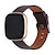 זול צפו להקות עבור Fitbit-1 pc להקת שעונים חכמה מותאם ל פיטביט Versa 3 / Sense עור אמיתי שעון חכם רצועה מתכוונן נושם אבזם נירוסטה לולאה מעור תַחֲלִיף צמיד