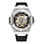cheap Mechanical Watches-SANDA Men Mechanical Watch Fashion Casual Business Wristwatch Luminous Waterproof Decoration Silicone Gel Watch