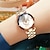 cheap Quartz Watches-Women Golden &amp; Silver Classic Quartz Watch Female Elegant Clock Luxury Gift Watches Ladies Waterproof Wristwatch