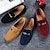 cheap Men&#039;s Slip-ons &amp; Loafers-Men&#039;s Loafers &amp; Slip-Ons Suede Shoes Moccasin Plus Size Driving Loafers Vintage Business Classic Daily Office &amp; Career Suede Cowhide Black Yellow Red Summer Spring