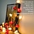 billige LED-stringlys-roseslynger julepynt 40/20/10 led batteridrevet romantisk rød rosa hvit rose lyssnor 6m 3m 2m kunstige blomster krans led lys til valentinsdag bryllupsfest juledekor