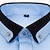 preiswerte Button-Down-Hemden für Herren-Herren Oberhemd Hemd Kragenhemd Meeresblau Schwarz Weiß Langarm Grafik-Drucke Umlegekragen Frühling Herbst Hochzeit Outdoor Bekleidung
