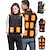 cheap Heating Equipment-11 Areas Heated Vest for Women Men Winter USB Electric Heated Jackets Rechargeable Heating Vest Warm Thermal Waistcoat For Camping Outdoor Hunting