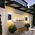 halpa Ulkotilojen seinävalaisimet-4 kpl aurinkopaneelivalaisimia ulkona vedenpitävä patio kuisti aita kevyt seinä maisema koristeellinen aurinko yövalo