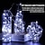 cheap LED String Lights-2 Pack Solar String Lights Christmas Outdoor Decoration 10m 33ft 100LEDs Solar Fairy Copper Wire Lights Battery Operated 8 Modes Waterproof Remote Control for Xmas Indoor Garden Party Tree Decor