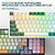 preiswerte Tastaturen-Mit Kabel Mechanische Tastatur Spieltastatur Ergonomische Tastatur Tragbar Leicht Ergonomisch Multi farbige Hintergrundbeleuchtung RGB-Hintergrundbeleuchtung Tastatur mit USB angetrieben 68 Schlüssel