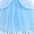 olcso Ruhák-lányoknak fagyasztott elsa jelmez ruha ruha szett fellépés évforduló kék hosszú ujjú divat aranyos ruhák ősz tél 7-13 éves korig