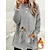 cheap Hoodies &amp; Sweatshirts-Women&#039;s Sweatshirt Pullover Front Pocket Sherpa Fleece Teddy Light Blue Black Pink Cat Street Long Sleeve Round Neck Fleece