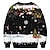 cheap Christmas Costumes-Santa Claus Ugly Christmas Sweater / Sweatshirt Top For Men&#039;s Women&#039;s Unisex Adults&#039; Polyester Party Christmas