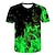 Χαμηλού Κόστους αγορίστικα 3d μπλουζάκια-Παιδιά Αγορίστικα Κοντομάνικη μπλούζα Κοντομάνικο 3D εκτύπωση Βαθμίδα Μπλοκ χρώματος Πράσινο του τριφυλλιού Μαύρο Παιδιά Άριστος Άνοιξη Καλοκαίρι Ενεργό Μοντέρνα Καθημερινά / Αθλήματα