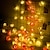 levne LED pásky-růžová řetězová světla vánoční ozdoby 40/20/10 led na baterie romantická červená růžová bílá růžová světla řetěz 6m 3m 2m umělé květiny girlanda led světla na valentýna svatební párty vánoční výzdoba