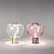 billiga bords- och golvlampa-bordslampa prydnad äpple design rosa vit ambient lampor modern samtida för inomhus flickor rum metall 220-240v