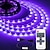 olcso LED sávos fények-led uv fekete fénycsík lila usb interfész 11 gombos többfunkciós rf távirányítóval smd2835 380-400nm uv led fekete fényű lámpa fluoreszkáló tánc és UV test bevonathoz