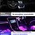 billige Bil Dekorationslys-2stk OTOLAMPARA Bil LED Dekorationslys Elpærer 8000 lm 100 W 2 Tilslut og brug Super lys Farvegradient Til Universel Alle Modeller Alle år