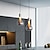 billige Vedhængslys-led pendel glas 23cm 3000k justerbar ø lys moderne glas lysekrone soveværelse sengekant hotel restaurant bar enkle kreative designer lysarmaturer (pære inkluderet)