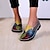 ieftine Mocasini de Damă-Pentru femei Slip-On-uri Mocasini Mărime Plus Size Mocasini clasici Pantofi de confort În aer liber Birou Muncă Vară Toc Drept Vârf rotund Epocă Clasic Casual Plimbare Imitație Piele PU Loafer Bloc