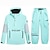 cheap Women&#039;s Active Outerwear-ARCTIC QUEEN Men&#039;s Women&#039;s Ski Jacket with Pants Ski Suit Outdoor Winter Thermal Warm Waterproof Windproof Breathable Hooded Clothing Suit for Skiing Snowboarding Winter Sports