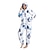 halpa Kigurumi-pyjamat-Aikuisten Kigurumi-pyjama Yöasut Hai Pingviini Susi Hahmo Pyjamahaalarit Hauska puku Flanelli Cosplay varten Miehet ja naiset Karnevaali Eläinten yöpuvut Sarjakuva