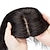 baratos Pedaços de cabelo humano e postiços-Todos Cabelo humano remy Topetes Liso 100% Feita a Mão Feminino / Man Weave / Riscas Naturais Roupa Diária