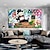 cheap Street Art-Street Oil Painting Wall Art Canvas Alec Monopoly Painting  Street Art Modern Home Decoration Decor Rolled Canvas No Frame Unstretched