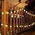 baratos Mangueiras de LED-Luzes de corda mini globo luzes de corda de fadas led solar luzes de natal 12 m 100 led 5 m 20 led à prova d&#039;água ip65 acampamento luzes de férias flexíveis para jardim festa de natal decoração de quintal