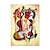 זול ציורים מפורסמים-ציור שמן בעבודת יד קנבס אמנות קיר קישוט קנדינסקי סגנון פוסט מודרני אבסטרקט לעיצוב הבית ציור מגולגל ללא מסגרת ללא מסגרת