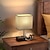 זול מנורת שולחן ורצפה-מנורת שולחן לחדר שינה אמריקאי פשוט נורדי כפתור עמעום תושבת טלפון נייד usbc מנורת ליד המיטה נטענת
