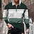 cheap Zip Polo Shirt-Men&#039;s Polo Shirt Golf Shirt Vacation Going out Turndown Long Sleeve Fashion Comfortable Print Spring &amp;  Fall Regular Fit Black-White Army Green Navy Blue Green Dark Gray Gray Polo Shirt