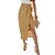 cheap Skirts-Women&#039;s Skirt Work Skirts Linen / Cotton Blend Midi Black Camel Skirts Split Office / Career Casual Daily Fashion S M L