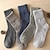 abordables calcetines de hombre-Hombre 5 pares 5 colores Color Hogar Oficina Diario Otoño Invierno Básico Casual