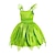 preiswerte Kleider-Kinder Mädchen Tinker Bell Kostümkleid Schmetterling Partykleid Performance Party Grün asymmetrisch Kurzarm Kostüm Süß Kleider Frühling Sommer Regular Fit 3-10 Jahre