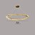 abordables Lustres-led suspensions cercle rond design 60/80 cm encastré 1 lumière anneau dimmable aluminium finitions peintes luxueux style moderne salle à manger chambre suspensions