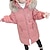 voordelige Bovenkleding-Voor meisjes 3D Effen Jas Lange mouw Herfst Winter Actief leuke Style Polyester Kinderen 3-12 jaar Dagelijks Vakantie Normale pasvorm